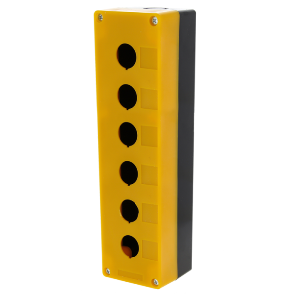 Купить EKF PROxima Корпус КП106 пластиковый 6 кнопок желтый