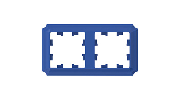 Systeme Electric AtlasDesign Antique Аквамарин Рамка 2-ая, универсальная