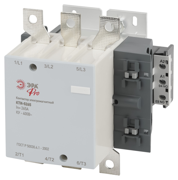 ЭРА Контактор КТИ-5265 PRO KKT50-265-400-10-E 265А 400В/АС3