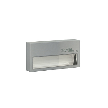 Zamel Светильник SONA Алюминий/Тепл.бел. в монт.коробку, с квадратной рамкой 14V DC 14-211-12