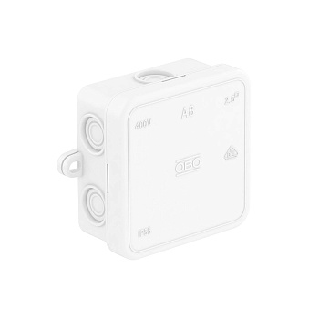 OBO Bettermann Распределительная коробка A8, 75x75x36 мм, белая 2000075