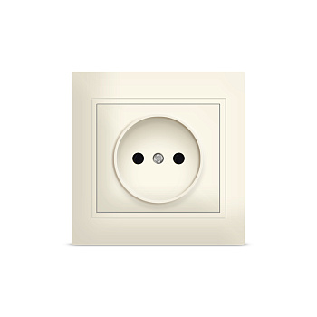 UNIVersal "Севиль" Розетка "Слоновая кость" б/з Б-С0022