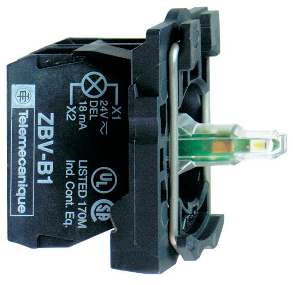 Купить SE XB5 Корпус красная кнопка 22мм с подсветкой ZB5AW0B41