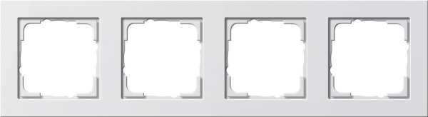 Gira E2 Бел глянц Рамка 4-ая 021429