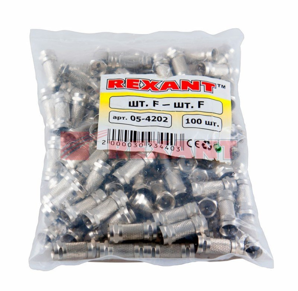 Купить Переход штекер F - штекер F Rexant 05-4202