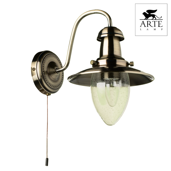Купить Arte Lamp Fisherman Бронза/Прозрачный Бра 60W E27 A5518AP-1AB
