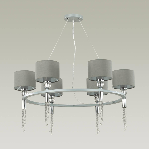 Купить Lumion 4515/6 NEOCLASSI LN21 116 хром, серый Люстра E27 6*60W 220V SANTIAGO