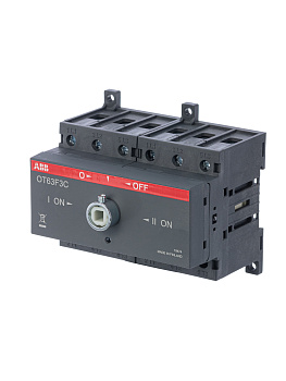 ABB OT63F3C Выключатель-разъединитель реверс 3P 63А, без ручки управления 1SCA105338R1001