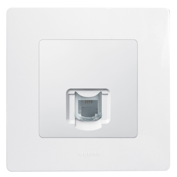 Купить Legrand Etika Белый Розетка тел. (RJ11) 672240