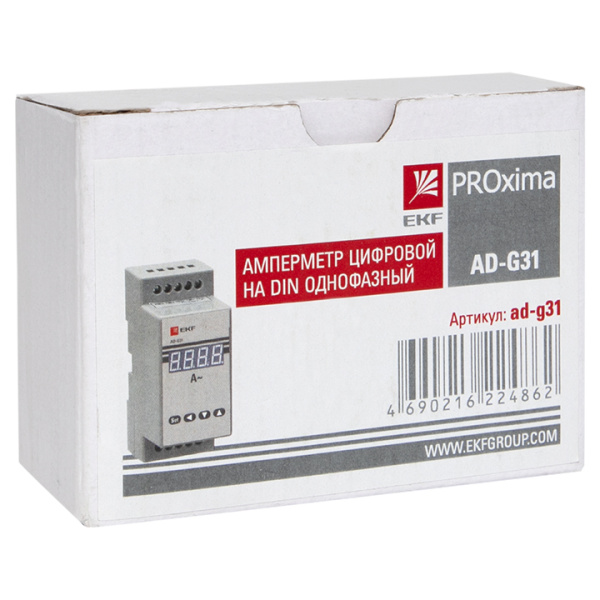 Купить EKF PROxima Амперметр AD-G31 цифровой на DIN однофазный