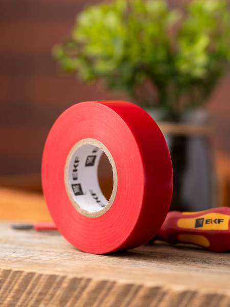 Купить EKF PROxima Изолента ПВХ красная 19мм 20м серии SafeFlex