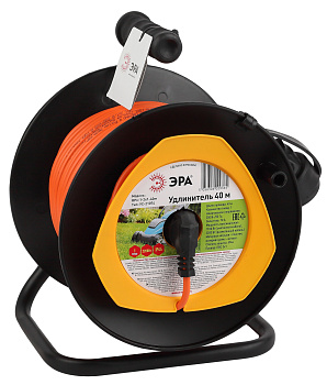 ЭРА RPx-1-2x1-40m Удлинитель силовой на пластиковой катушке б/з 1 гн 40м ПВС 2x1