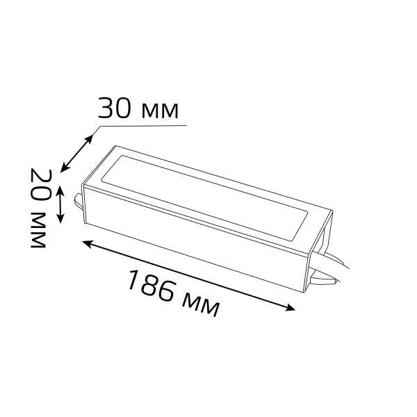 Купить Gauss Блок питания для светодиодной ленты пылевлагозащищенный 15W 12V IP66 202023015