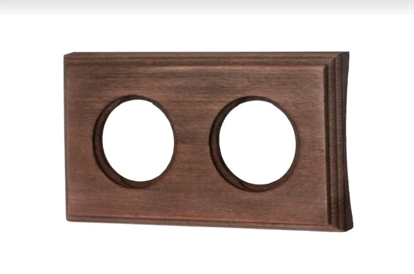 BIRONI Шедель Бук Винтаж Рамка 2-ая на бревно 240мм (скрытый монтаж) BF4C24-620-18