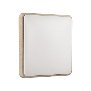 Sonex 7608/AL PALE SN 028 Светильник пластик/белый//бежевый под дерево LED 18Вт без ДУ 4000К 290x290 IP43 MERTO