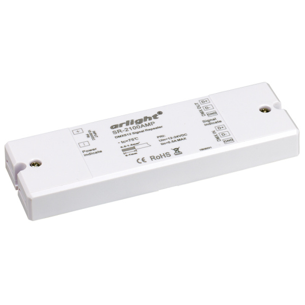 Arlight Усилитель DMX-сигнала SR-2100AMP (12-24V, 1CH) (IP20 Пластик, 3 года) 019460