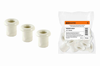 TDM Керамический проходной изолятор для провода белый (10шт) SQ2802-0020