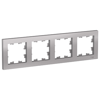Systeme Electric AtlasDesign Алюминий Рамка 4-ая, универсальная