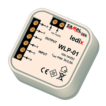 Zamel Усилитель RGB (установка в монтажную коробку), в монт.коробку WLP-01