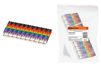 TDM Маркеры наборные – комплект цифр («0»-«9») 0,5 мм2 (200 шт.) SQ0534-0065