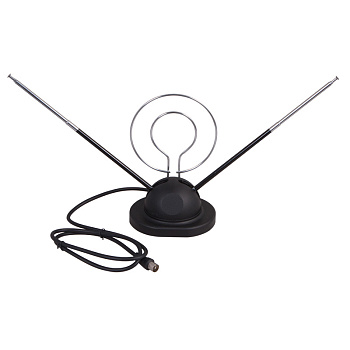 ТВ-Антенна комнатная телескопическая на подставке "Усы" (модель RX-105) Rexant 34-0105