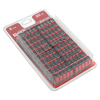 EKF Клемма СМК 221-415 с рычагом 5 отверстий 0.2-4.0 мм2 блистер PROxima