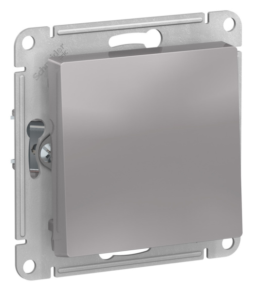 Systeme Electric AtlasDesign Алюминий Выключатель 1-клавишный 2-полюсный, 10А, механизм