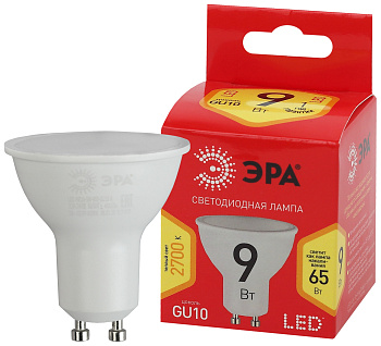 ЭРА ECO LED MR16-9W-827-GU10 (диод, софит, 9Вт, тепл, GU10)