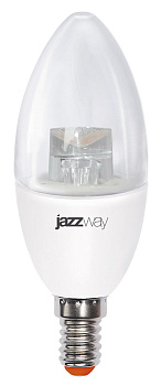 Jazzway Лампа светодиодная (LED) «свеча» PLED- SP CLEAR C37 7W CL 3000K 540 Lm E14 .2853097 Jazzway Лампа светодиодная (LED) «свеча» PLED- SP CLEAR C37 7W CL 3000K 540 Lm E14 .2853097