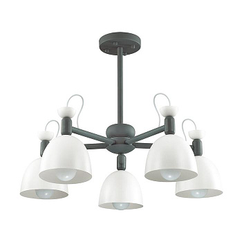 Lumion 3687/5C LN18 104 серый Люстра на штанге E27 5*40W 220V FIONA