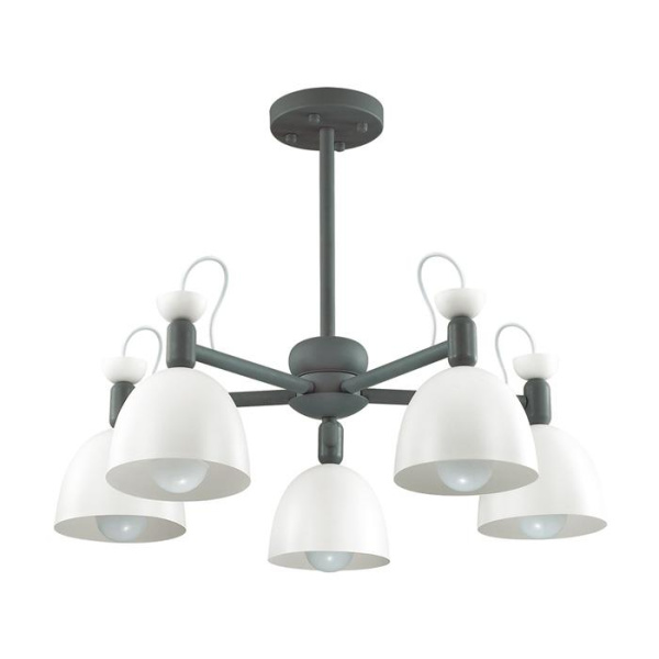 Lumion 3687/5C LN18 104 серый Люстра на штанге E27 5*40W 220V FIONA