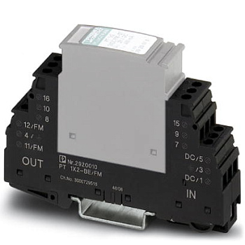 Phoenix Contact PT 1X2-BE/FM Базовый элемент для защиты от перенапряжений, тип 2 2920010