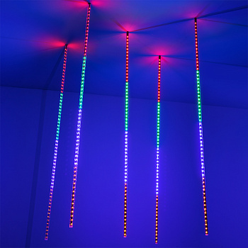 Arlight Светодиодная гирлянда ARD-ICEFALL-CLASSIC-D12-1000-5PCS-CLEAR-120LED-LIVE RGB (230V, 11W) (Ardecoled, IP65) 026056