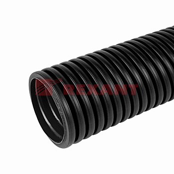 Труба автомобильная гофрированная 6,8 мм ПП 50 м НЕРАЗРЕЗНАЯ Rexant 15-0752