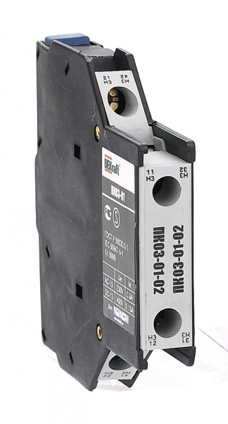 Dekraft Приставка конт. боковая доп. контакты 2НЗ ПК-03