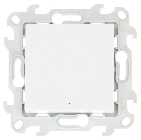 Simon 24 Белый Одноклавишный переключатель с подсветкой 2450204-030