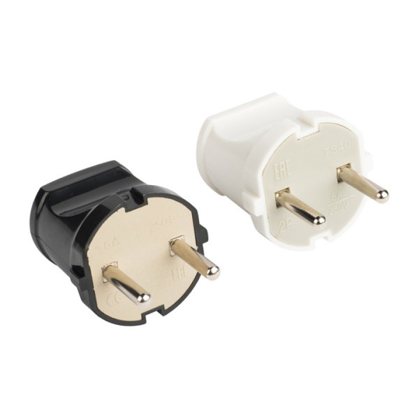 Купить EKF PROxima Вилка прямая б/з бел. 6А 250В