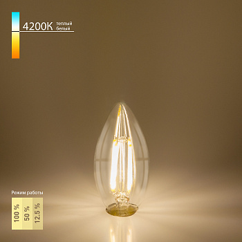 Elektrostandard BLE1401 / Светодиодная лампа Dimmable 5W 4200K E14 (C35 прозрачный) a048724