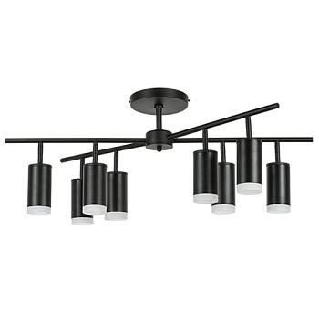 Lightstar LR7283780 Люстра RULLO 8х50W GU10 ЧЕРНЫЙ (571728+214437-8+202430-8), шт
