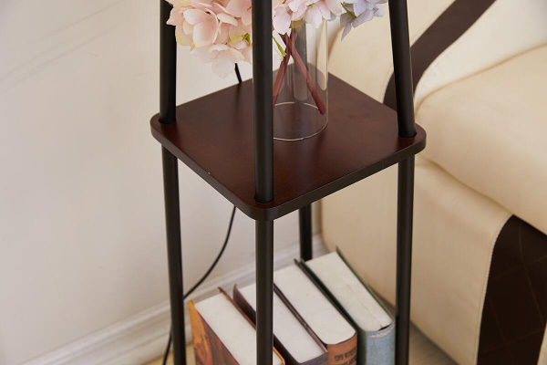 Купить ST LUCE SLE302.405.01 Торшер  Черный, Коричневый/Бежевый E27 1*40W (из 2-х коробок)