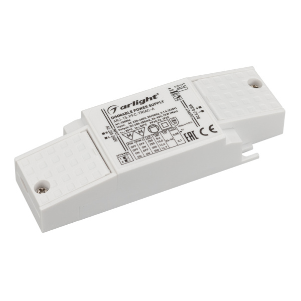 Arlight Блок питания ARJ-15-PFC-TRIAC-A (15W, 200-350mA) (IP20 Пластик, 5 лет) 026046