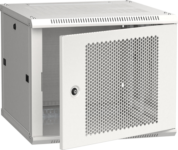 IEK LINEA W ITK Шкаф LINEA W 9U 600x600 мм дверь перфорированная, RAL7035 LWR3-09U66-PF