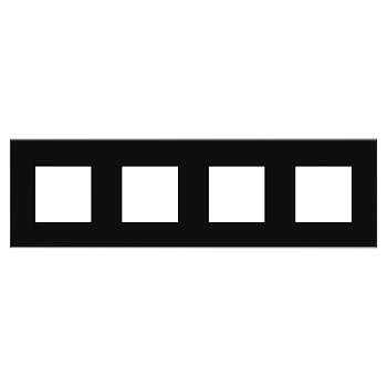 DKC Рамка "Avanti", "Черный квадрат", 4 поста (8 мод.)