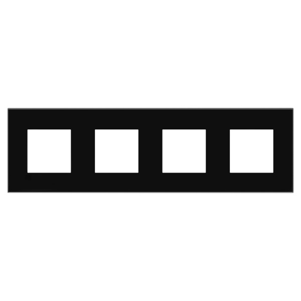 DKC Рамка "Avanti", "Черный квадрат", 4 поста (8 мод.)