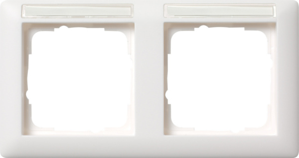 Gira Standard 55 Бел матовый Рамка 2-я гориз с полем для надписи 109227