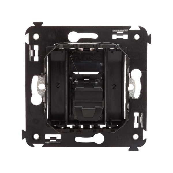 Купить DKC USB 3.0 розетка одинарная в стену, тип А-А, "Avanti", "Черный матовый"