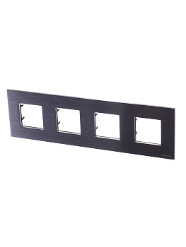 ABB NIE Zenit Сталь Рамка 4-я 2+2 +2+2 мод 2CLA227400N4001
