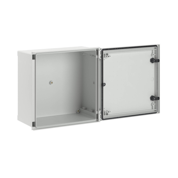 Купить DKC Цельный навесной шкаф из фибергласа без МП со сплошной дверью 400х400х200 (ВхШхГ) мм