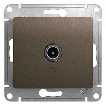 SE Glossa Шоколад Розетка TV проходная 4DB GSL000892