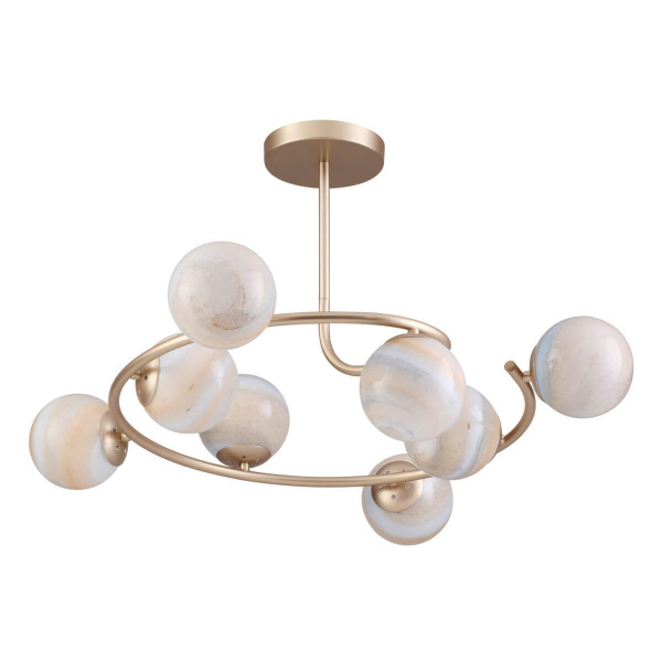 Купить Lumion 4466/8C LN20 047 золотой, разноцветный Люстра потолочная E14 8*40W 220V MISTY